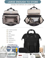 LOVEVOOK Laptop Backpack for Women, Work Backpack - Image 3