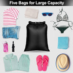 Dry Bags Waterproof Set, 5 Packs Ultralight Waterproof Bags Small Stuff Sack - Image 3