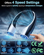 Rohent Portable Hands-Free Neck Fan - 4000mAh Battery - Image 4