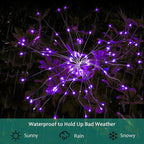 JJGoo Solar Firework Lights, 2 Pack 180 LEDs 2 Lighting Modes Solar Lights - Image 5