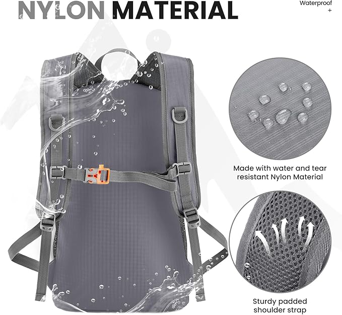 Venture Pal 35L Ultralight Lightweight Packable Foldable Travel Camping Hiking - Image 4
