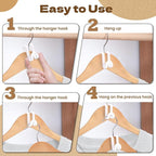 Mlici Cascading Hanger Connector, Space Saving Hangers Hooks Closet Organizer - Image 9
