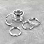 Gkeygo Key Ring Clip, 4/5 Inch Keychain Rings, 8 Pack Round Carabiner Clip - Image 8