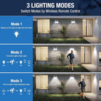Peasur Solar Lights Outdoor Waterproof, Solar Powered Fence Wall Light - Image 2