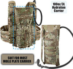 PETAC GEAR 1.5L / 3L Tactical Hydration Pack，Molle Carrier Pouch - Image 2