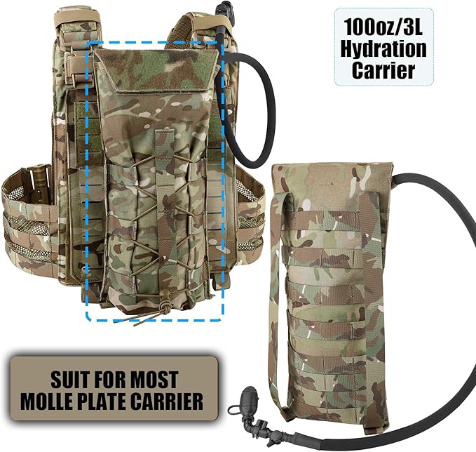 PETAC GEAR 1.5L / 3L Tactical Hydration Pack，Molle Carrier Pouch - Image 4
