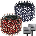 Solar Christmas String Lights Outdoor Waterproof 2PK 500LED 180FT Twinkle Lights by KAQ