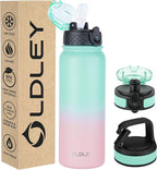 Insulated Water Bottle 20oz for Adults Kids Stainless Steel Water Bottles by OLDLEY