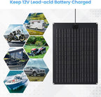 Solar Battery Charger Maintainer, Zuomeng 20W Solar Panel Kit - Image 7