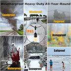 Outdoor String Lights LED 100FT Heavy-Duty Patio Lights String - Image 3