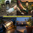 ILANCK Solar Lights Outdoor Waterproof, 8 Pack 21" Solar Pathway Lights - Image 9