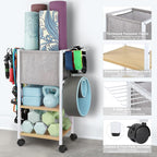 Weight Rack Dumbbell Rack Garage Storage Organization Garage Shelving Yoga Mat - Image 2