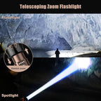 SKYFIRE Rechargeable Flashlight, 5000 Super Bright Tactical Flashlights High - Image 2