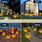 10Pack Solar Lights Outdoor, Mini Solar Torch Lights - Image 5