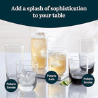 Libbey Polaris Tumbler and Rocks Glass Cups Set, Smoke Hue Mixed Drink Glasses - Image 4