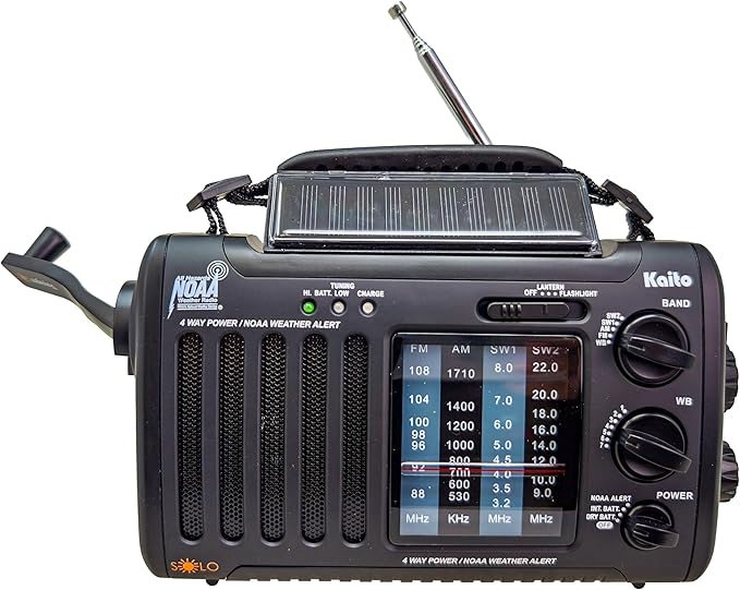Kaito Voyager Solo Emergency AM FM SW NOAA Weather Alert Radio by Kaito