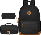 SUPACOOL Casual Laptop Backpack, Lunch bag, Pencil bag, School backpack by SUPACOOL