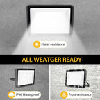 XYCN 2pack 400W LED Flood Lights Outdoor, 5000K Daylight White 50000LM Super - Image 3