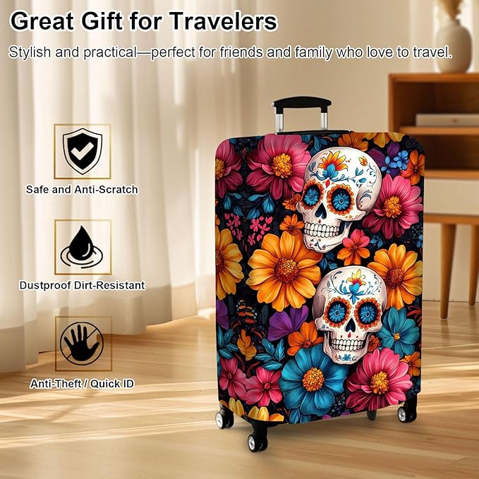 Luggage Cover Protector for 26-28 Inch Suitcases, TSA Approved Elastic Travel - Image 7