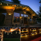 Solar Outdoor String Lights, 2 Pack 20Ft Vintage Rope Hemp Solar Patio Lights - Image 7