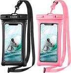 CACOE Floating Universal Waterproof Phone case 2 Pack-Up to 7.0", Phone Pouch by CACOE