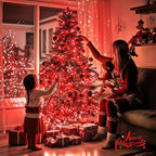 JMEXSUSS 150 LED Red Christmas Lights Indoor Outdoor Waterproof, Connectable 59 - Image 3