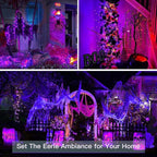 suddus Hallowee Purple Lights Battery Operated, 66ft 200 LED Twinkle Lights - Image 2