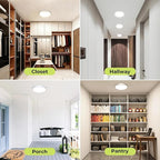 hepside Motion Sensor Ceiling Light Wired, 3000K/4000K/6500K LED Flush Mount - Image 6