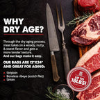 UMAi Dry Aging Bag for Steaks, Dry Age Bags for Meat, Ribeye & Striploin Steak - Image 3