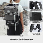 STOVER 5/10/25/30/40/55L Waterproof Dry Bag- Roll-Top Backpack w/Phone Case- - Image 5