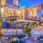 Mlambert 96FT LED Outdoor String Lights, Dimmable Waterproof Patio Lights - Image 9