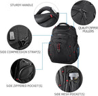 KROSER Travel Laptop Backpack 17.3 Inch XL Computer Backpack - Image 4