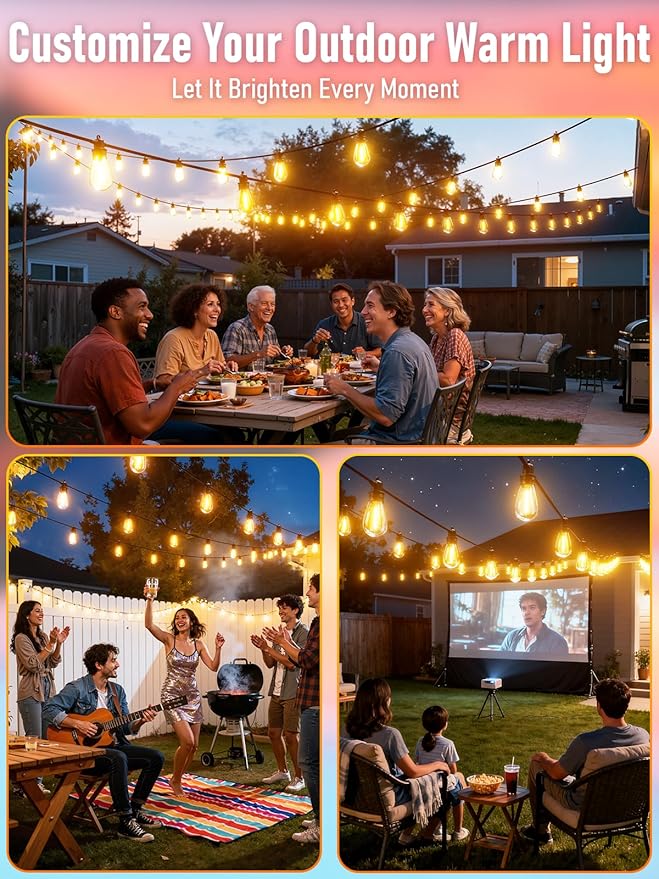 200FT LED Outdoor String Lights - Image 7