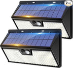 vighep Large Solar Motion Lights Outdoor, 318 LED Super Bright Shed Lights by Vighep