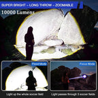 JAY-PARK Rechargeable Flashlights 10000 Lumen, LED Flashlight - Image 2
