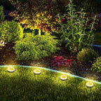 Joomer Solar Ground Lights, 16 Pack 8 LED Solar Lights Outdoor IP68 Waterproof - Image 7