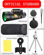 Monocular Telescope, High Power 12X50 Handheld Prism Scope - Image 7