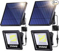 intelamp 4400mAh Solar Flood Lights, 2 Pack Outdoor Solar Security Light Dusk by IntelampSolarLightingArtist