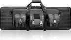 DULCE DOM 36 42 48 Inch Double Rifle Case, Tactical Soft Padded Backpack by DULCEDOM