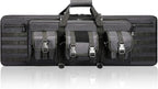 DULCE DOM 36 42 48 Inch Double Rifle Case, Tactical Soft Padded Backpack by DULCEDOM