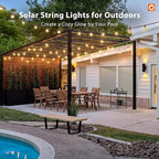 addlon 150FT Solar String Lights Outdoor Waterproof - Image 9