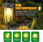 Barleit Solar Lights Outdoor 8 Pack, Solar Pathway Lights, Solar Lights Outdoor - Image 4