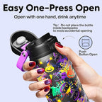 Insulated Water Bottle with Straw - Image 4