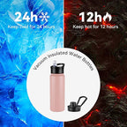 VEGOND 40 oz Insulated Water Bottle Bulk Stainless Steel Metal Water Bottles - Image 4