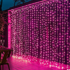 Dazzle Bright 300 LED Curtain String Lights, Valentine's Day Fairy Lights by DazzleBright