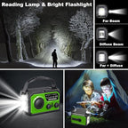 16000mAh Hand Crank Emergency Weather Radio - Image 6