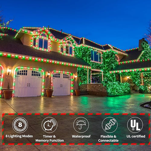 150ft LED Rope Lights Outdoor, 1080 LED Connectable and Flexible Tube Lights - Image 2