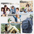 coowoz College Backpack Waterproof Black College Bags - Image 7