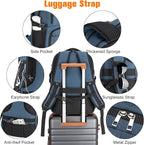 Insulated Lunch Backpack Fit 17" Laptop, Work Backpack - Image 6
