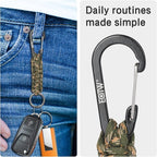 EOTW Paracord Keychain for Men Women Paracord Carabiner Backpack Keychain - Image 3